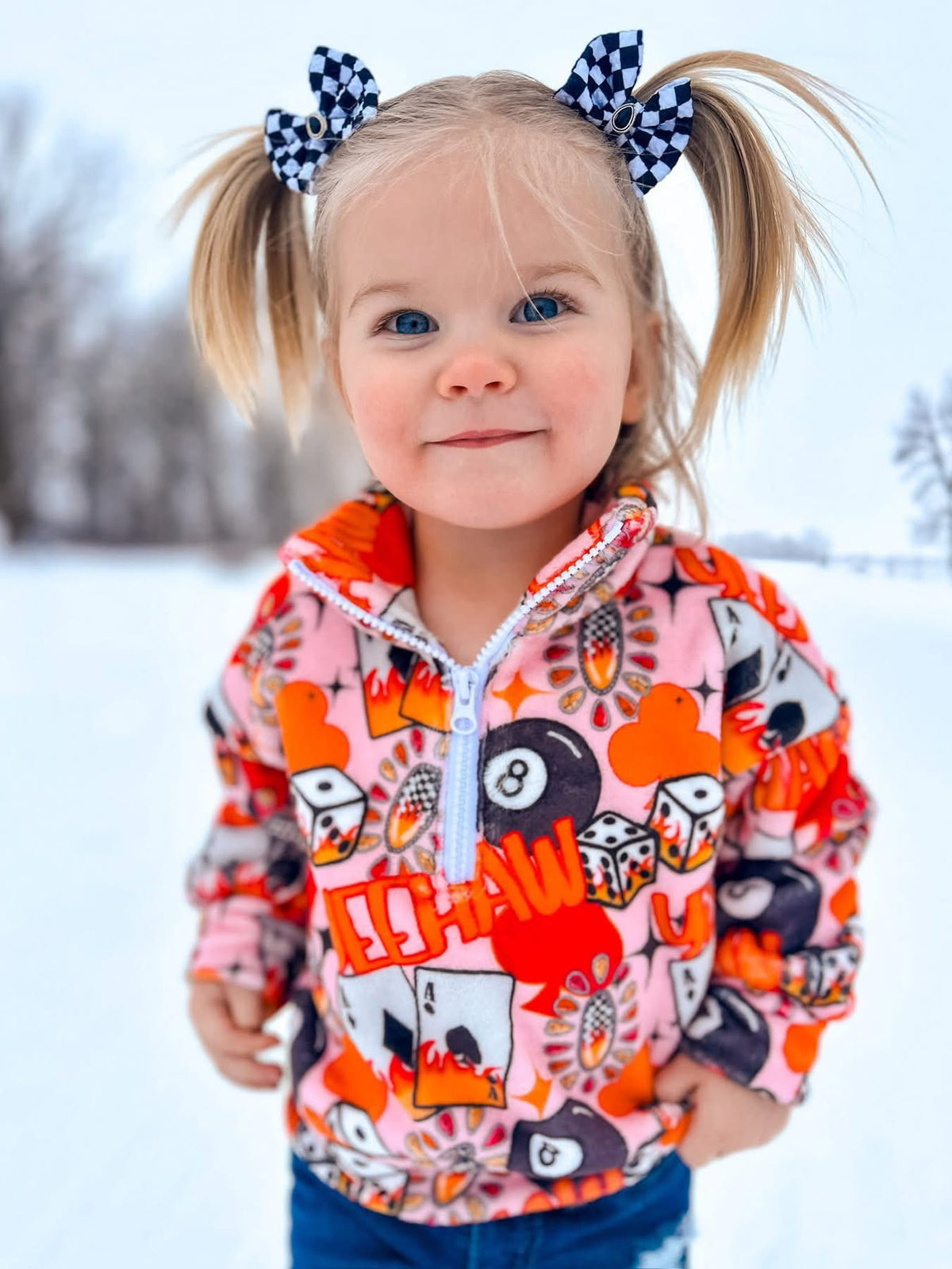 PICK YA PRINT PLUSH PULL OVER JACKET- BOUTIQUE PRE ORDER