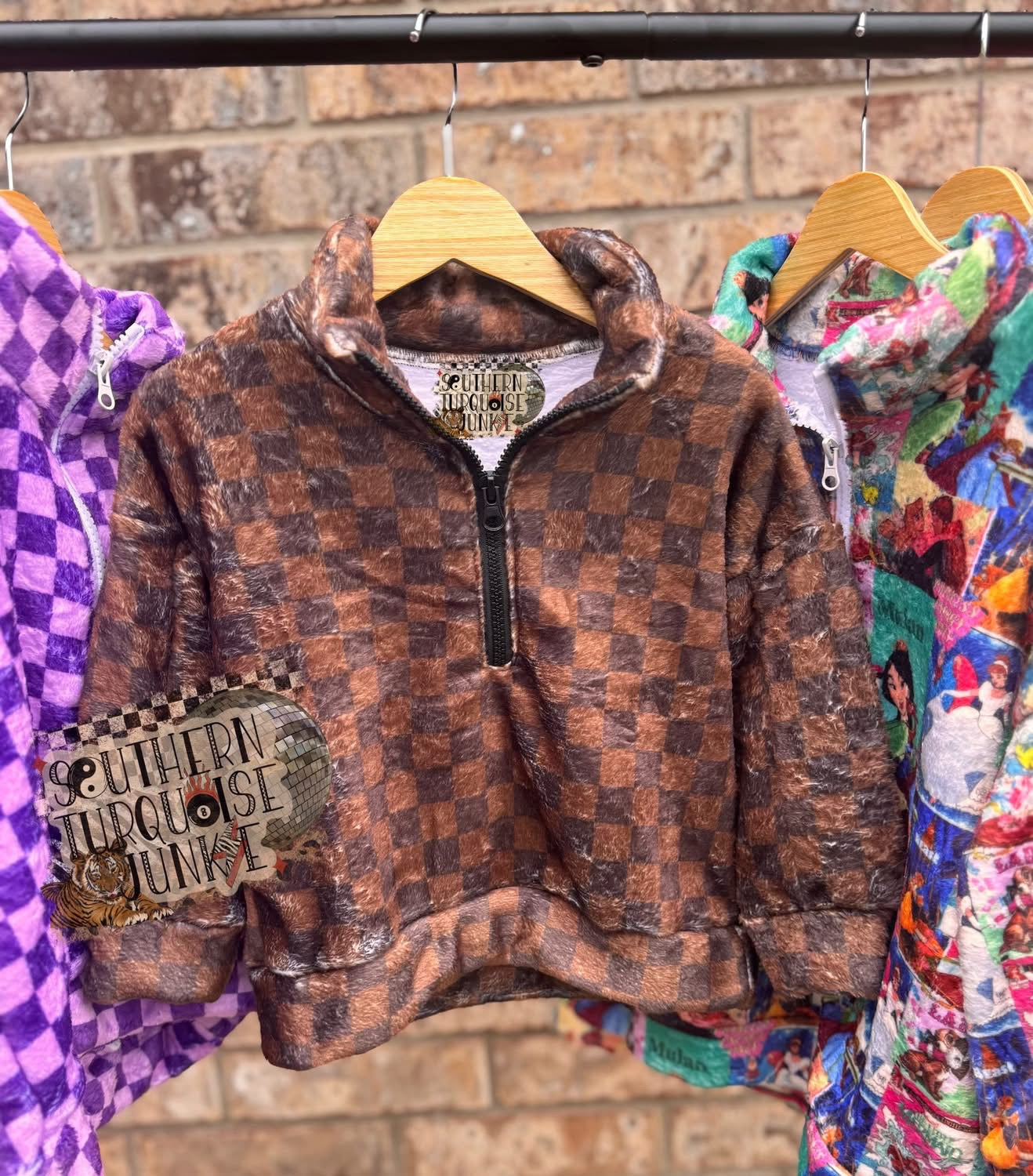 PICK YA PRINT PLUSH PULL OVER JACKET- BOUTIQUE PRE ORDER