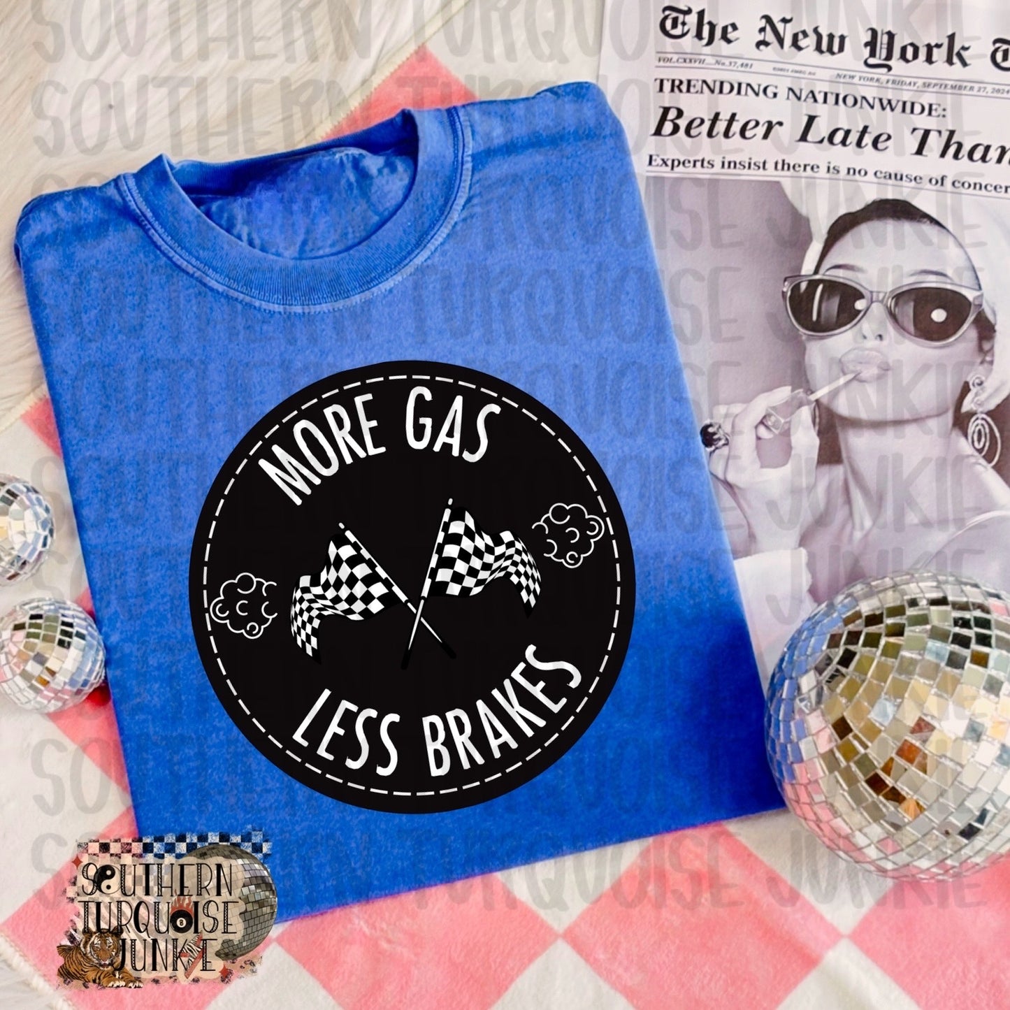 MORE GAS LESS BRAKES TEE