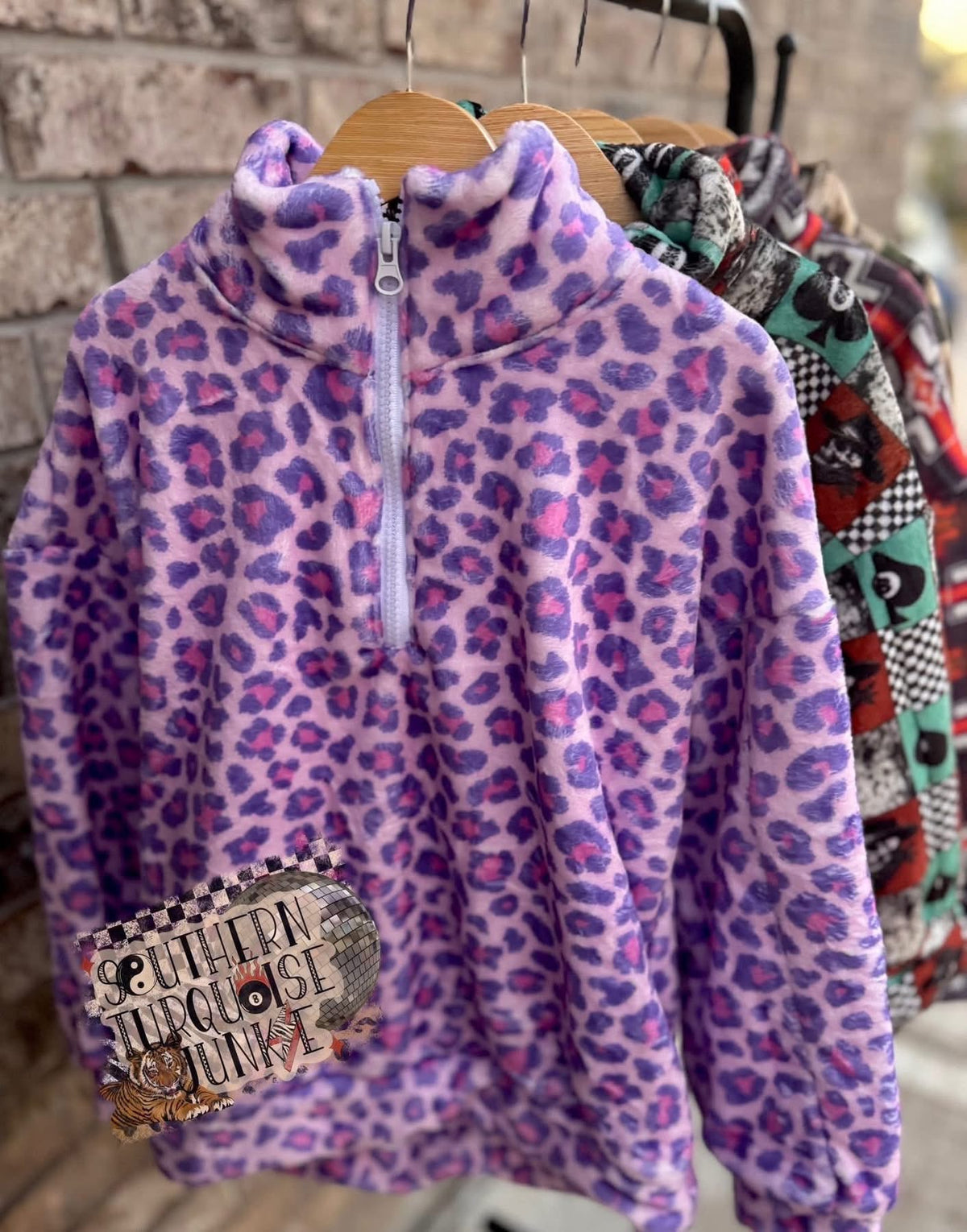 PICK YA PRINT PLUSH PULL OVER JACKET- BOUTIQUE PRE ORDER
