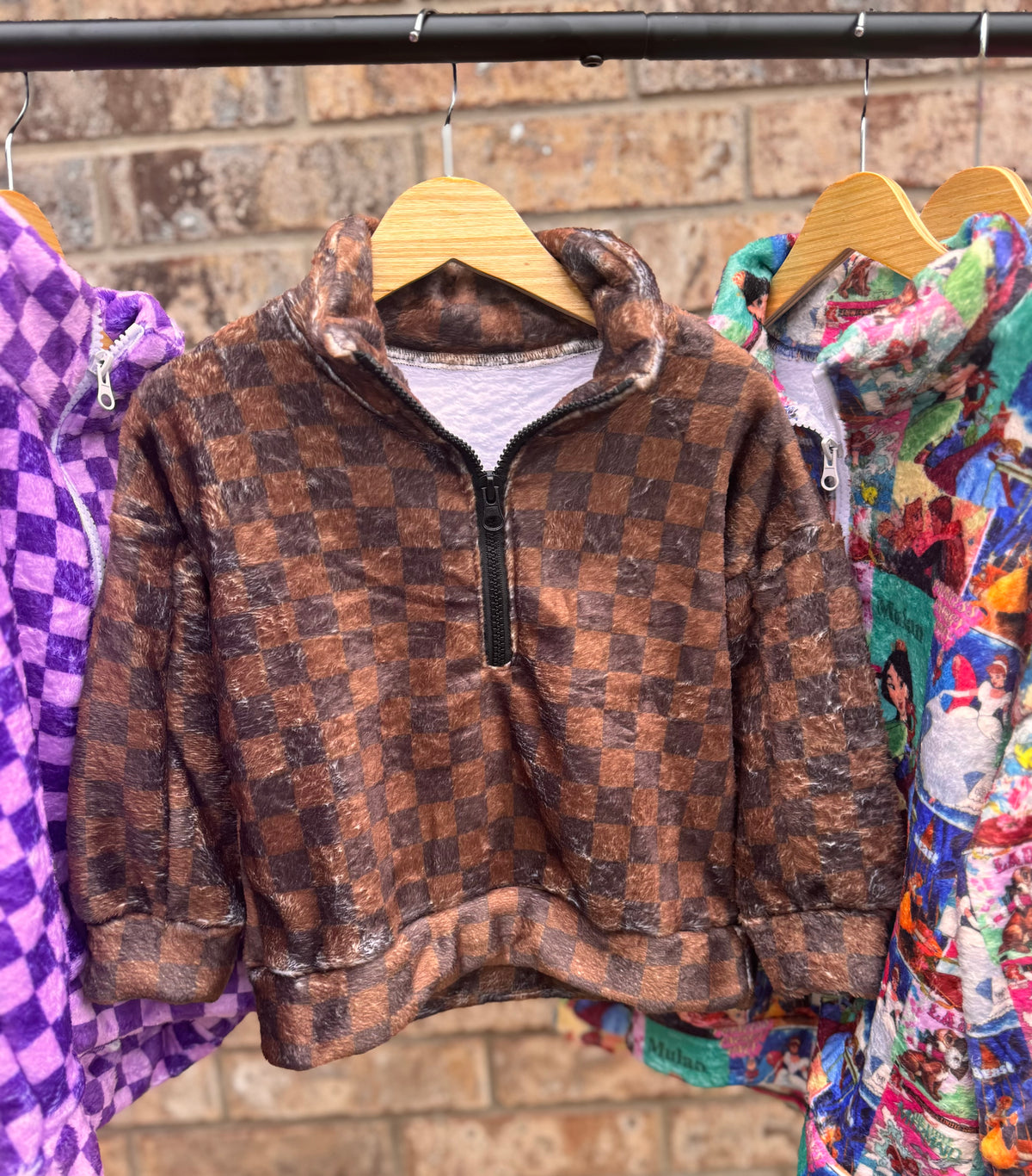 PICK YA PRINT PLUSH PULL OVER JACKET- BOUTIQUE PRE ORDER