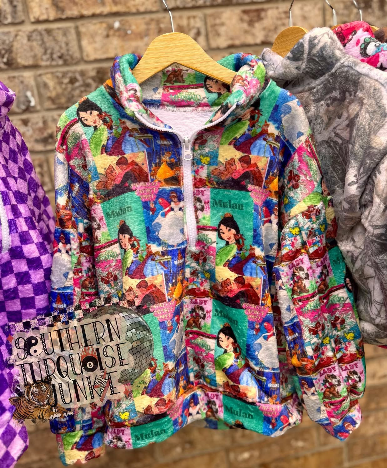PICK YA PRINT PLUSH PULL OVER JACKET- BOUTIQUE PRE ORDER