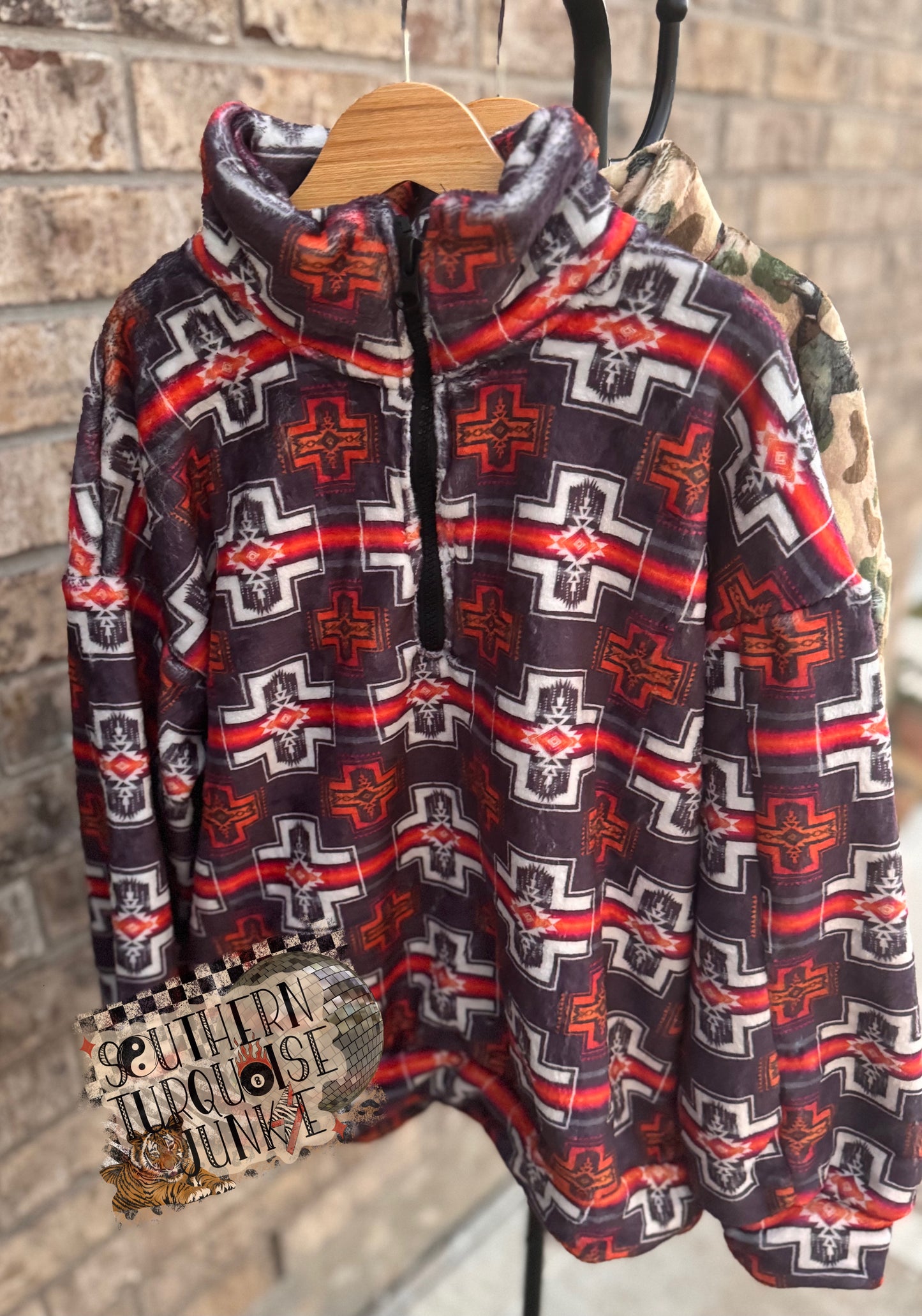 PICK YA PRINT PLUSH PULL OVER JACKET- BOUTIQUE PRE ORDER