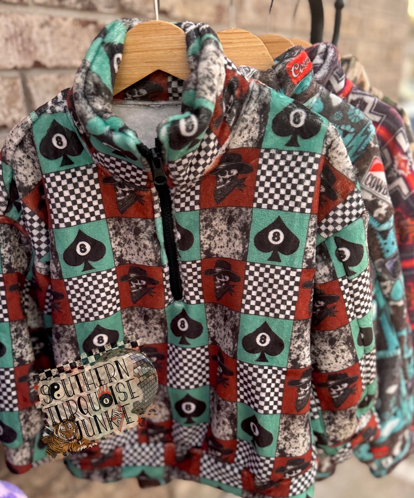 PICK YA PRINT PLUSH PULL OVER JACKET- BOUTIQUE PRE ORDER
