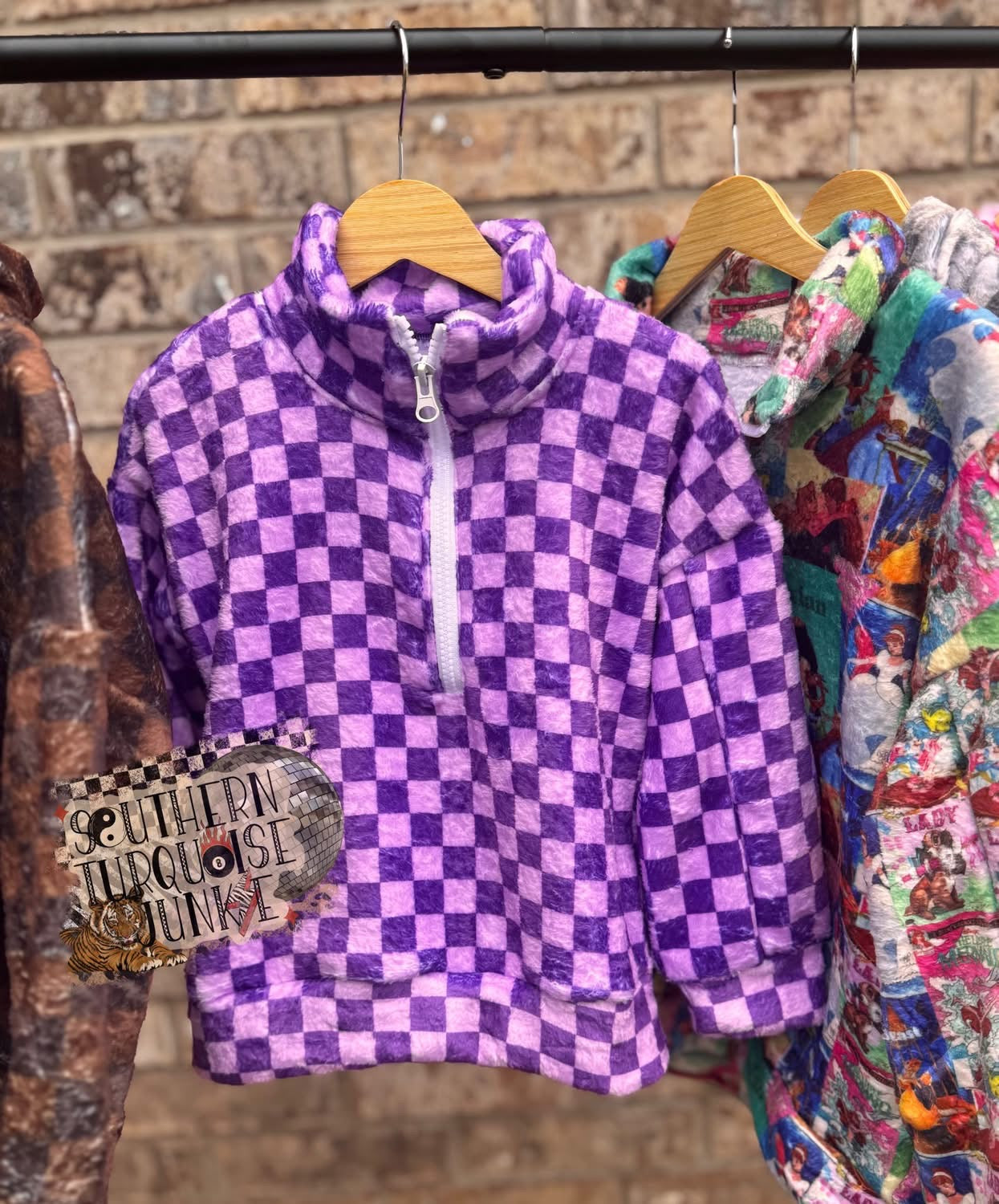 PICK YA PRINT PLUSH PULL OVER JACKET- BOUTIQUE PRE ORDER