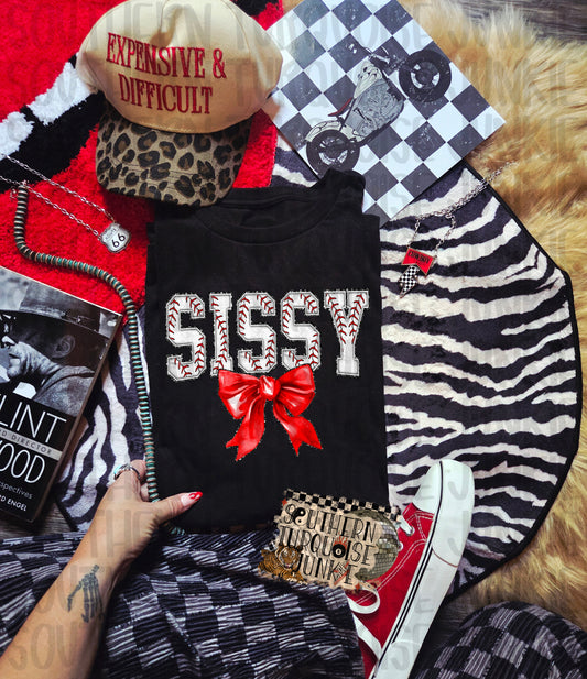 SISSY BASEBALL TEE
