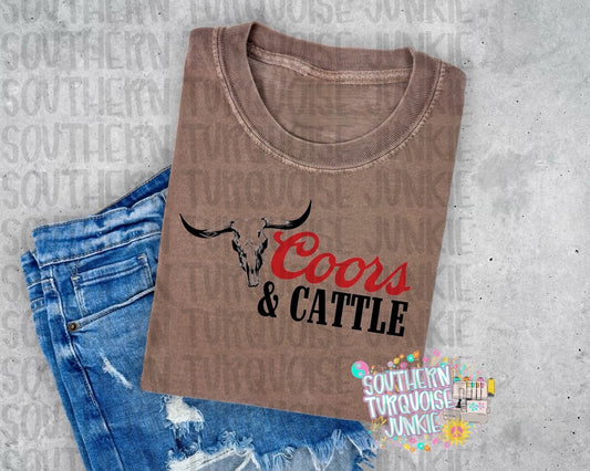 COORS & CATTLE TEE