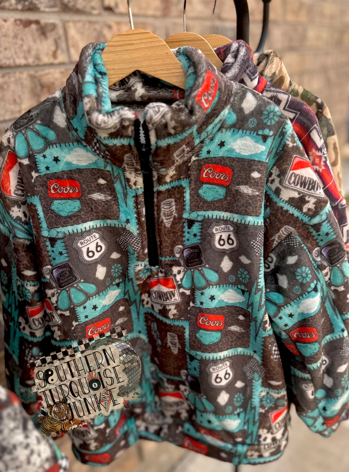 PICK YA PRINT PLUSH PULL OVER JACKET- BOUTIQUE PRE ORDER