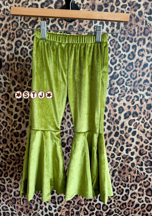 2T green velvet boutique bells