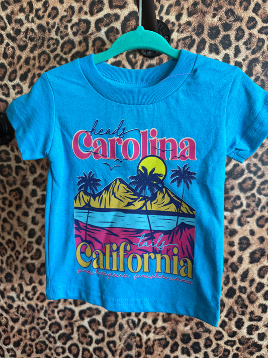 Heads Carolina, tails California tee